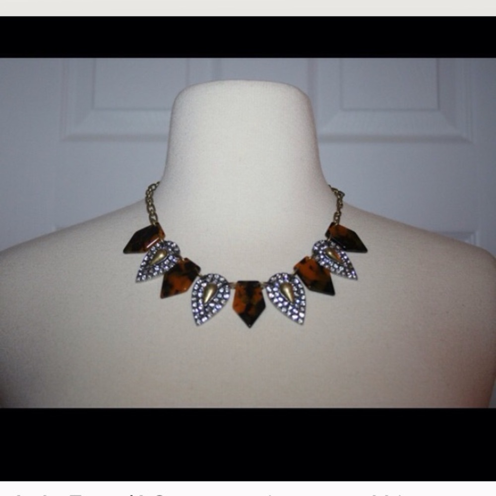 J Crew Tortoise Statement Necklace - image 2